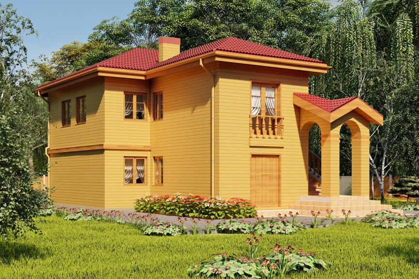 Гараж из кирпича Rg4979
